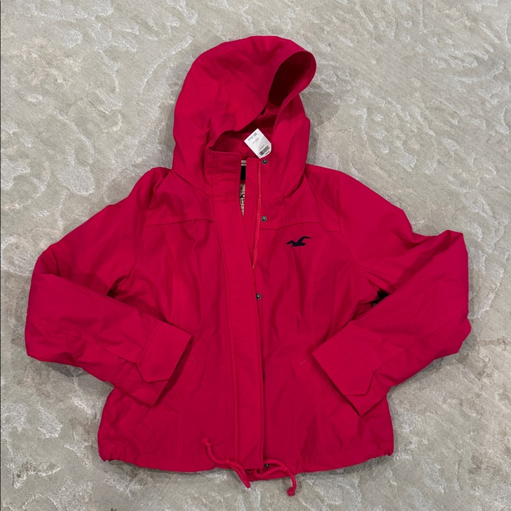Hollister Bright magenta pink Hooded Jacket